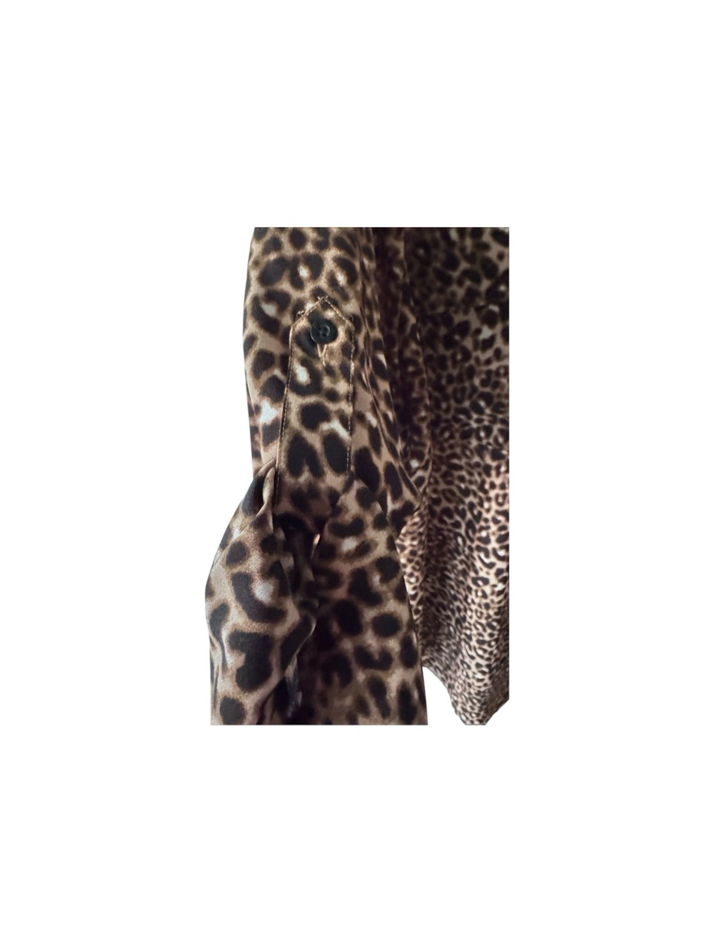 Women's Calvin Klein Leopard Print button front Blouse 1x nwt - Picture 6 of 6
